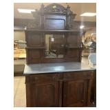 Antique Eastlake Buffet w/ Marble Top