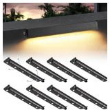Black 8-Pack 12in 5W 2700K Landscape Lighting