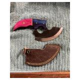 Damascus Knife with Sheath