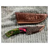 Damascus Knife with Sheath