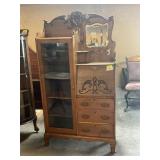 Antique Oak Secretary Desk
