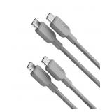 Anker USB C to USB C Cable 3FT (2Pack) Gray