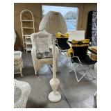 White Wicker Lamp