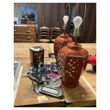Vintage Lamps, String Lights, Etc