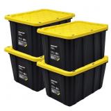 Ramtuff 4 Pack Stackable Storage Containers