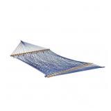 80 in. Cotton Rope Hammock - Blue