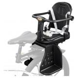 Rear Child Bike Seat with Backrest (Black)