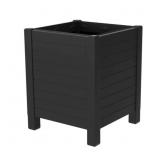 Tierra Verde Flora Cube Planter, 17x17 Black