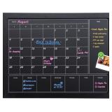 3-in-1 Chalkboard Calendar for Wall (Magnetic)