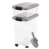 IRIS 12 & 33 Qt Airtight Pet Food Storage