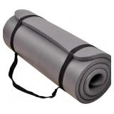BalanceFrom Yoga Mat, 1-Inch Thick, Strap