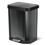Glad Stainless Steel Trash Can with Clorox OD