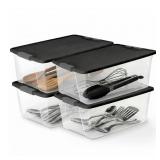 Homz 15-qt Stackable Storage Container