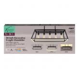 Feit Matte Black 5 lights Chandelier