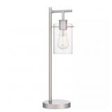 Regan 20" Brushed Nickel Table Lamp with Shade