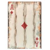 Poker Canvas Wall Art: Ace of Diamonds Poster