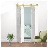 Golden 84" Double Bifold Barn Door Kit