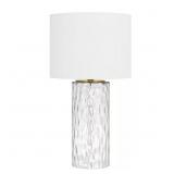 Krislyn 24in Clear Water Glass Lamp/Shade