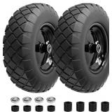 Upgraded 16" Wheelbarrow Wheels, 2 Pack