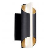 Astalis 12-in. 1-Light Black LED Sconce