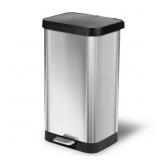 20 Gal Stainless Steel Step Can with Lid DAMAGED C