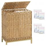 SETVSON Laundry Hamper with Lid, 112L