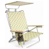 Bliss Hammocks Folding Beach Chair with Canopy