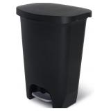 Glad 13 Gal Trash Can with Odor Lid Black