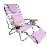 Ostrich Deluxe 3N1 Beach Lounge Chair, Pink