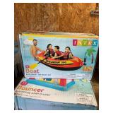 Bouncer playhouse and Boat explorer boat set