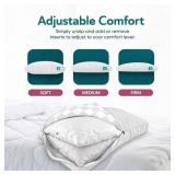 White King-Size Pillow with Cover