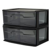 Homz 1-Drawer Storage Cart (2 Pack)