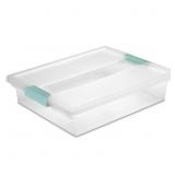 4 ct 8.5 x 11 Sterilite 5.7 qt Clear Clip Storage