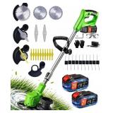 Cordless Weed Wacker w/ 2 Batteries, 4-in-1