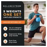 Balancefrom Sand-Filled Kettlebell Set