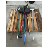 Brooms and shovels