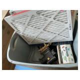 Filters, pressure sprayer pump, electronics