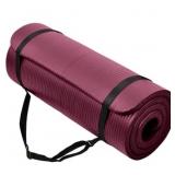 BalanceFrom Yoga Mat, 1" Thick, Deep Wine