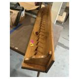 Wooden coat rack