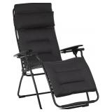 WHITE Lafuma LFM3120-6135 Futura Recliner, Acier
