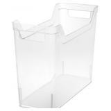 Sterilite Narrow Shelf Bin with Handles 2 ea crack
