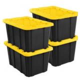 Sterilite 4-Pack 27 Gal Storage Tote