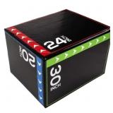 BalanceFrom 3-in-1 Plyometric Box 60 lb Black