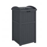 Suncast Trashcan Hideaway 30 Gal Gray