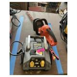 Stanley jump starter, hedge trimmer