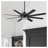Honeywell Xerxes 62-in Matte Black Fan