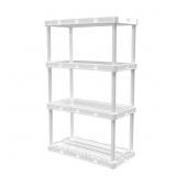 Gracious Living 4-Shelf Storage Unit, White