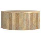 Simpli Home Millbury Drum Coffee Table