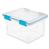 Sterilite 32qt Gasket Box Clear with Latches