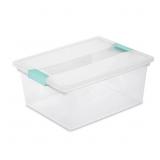 Sterilite 2.4 cu ft Clip Storage Box Stackable